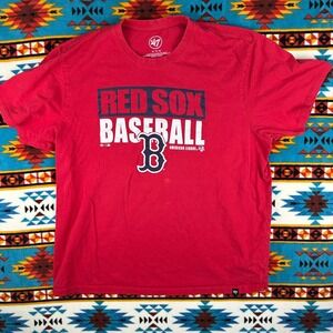 47 Brand Red Sox‎ Baseball Graphic T-Shirt MLB Mens XL
